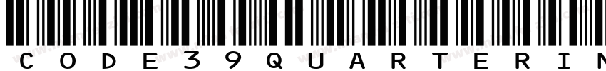 code39quarter inch r字体转换